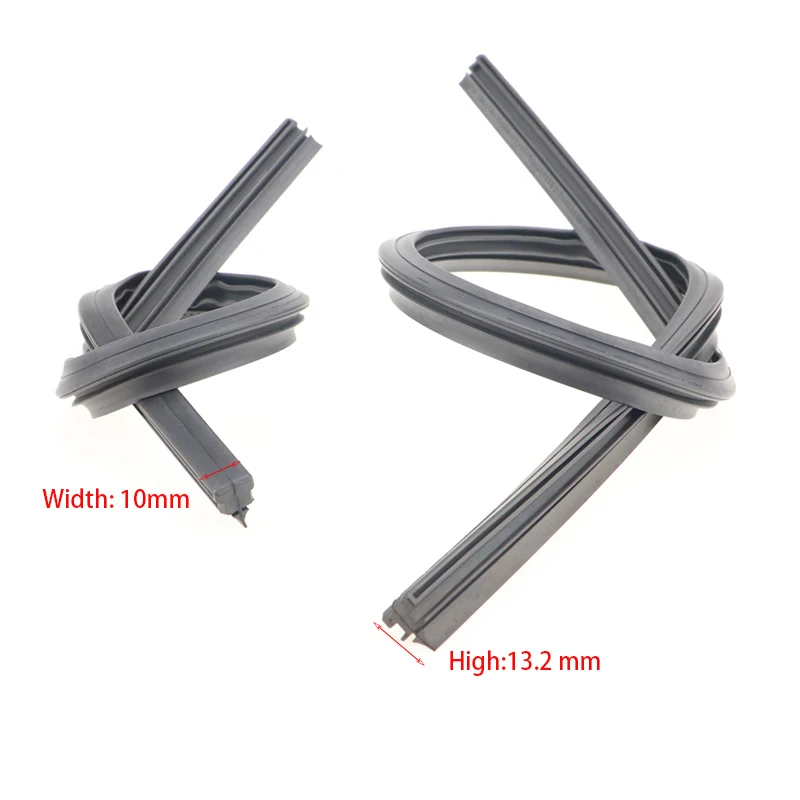 1 Pair Wiper Refills Blade Soft Rubber Band 10mm For Nissan Qashqai Car Wiper Wearing Parts 2016 2017 2018 2019 2020 2021 2022