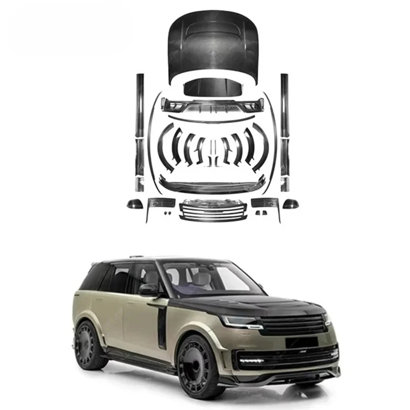 Applicable to R2023 + Carbon Fiber Body Kit Upgraded to M-Type Front Lip Diffuser Cover Side Skirt