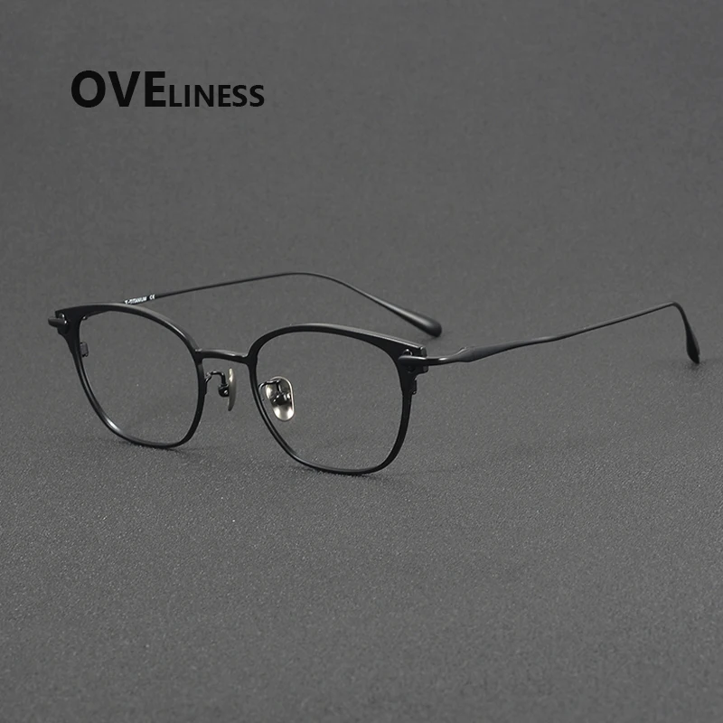 

Оправа для очков из чистого титана, женская, брендовый дизайн, ретро, винтаж, круглая оправа для очков, мужская, ультралегкая, корейская, японская оправа для очков