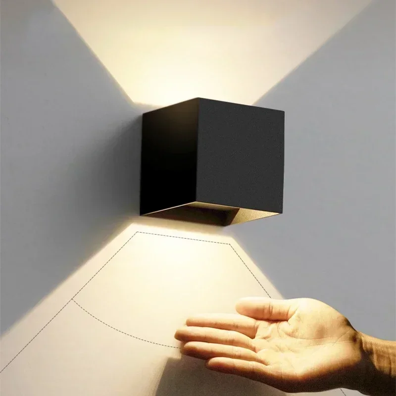 LED Outdoor Wall Light Interior Home Decor Wall Lighting AC85-265 Exterior Wall Lamps for Garden Yard IP65 Waterproof Porch Lamp