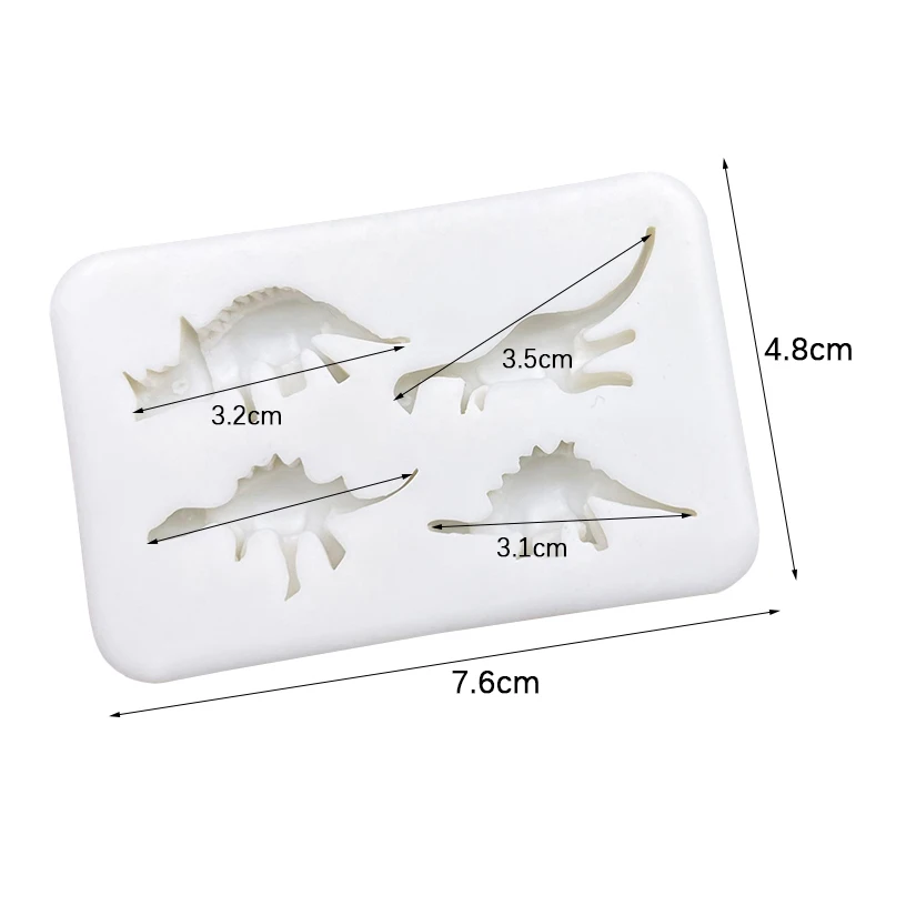 Dinosaur Silicone Sugarcraft Mold Resin Tools Cupcake Baking Mould Fondant Cake Decorating Tools