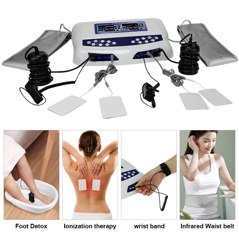 new Dual Foot Detox Machine Ionic Cleanse Best Selling HK- 805D Detox Machine Two People Detox Foot SPA