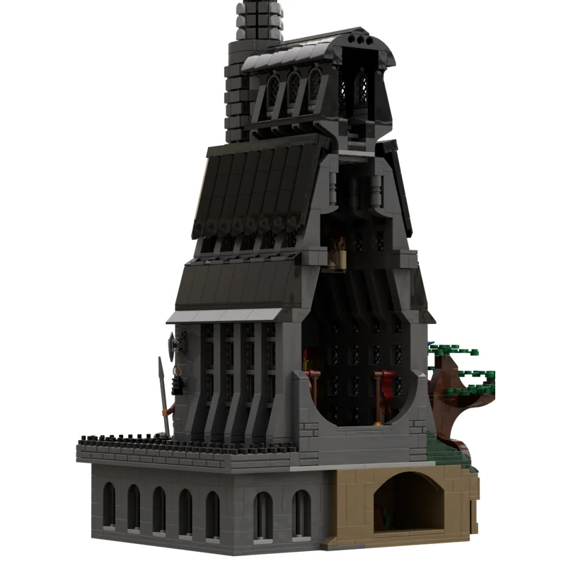نموذج المشهد الشهير Moc بناء الطوب وحدات كاتدرائية القلعة نموذج التكنولوجيا كتل عيد الميلاد لتقوم بها بنفسك لعبة هدايا البناء #3