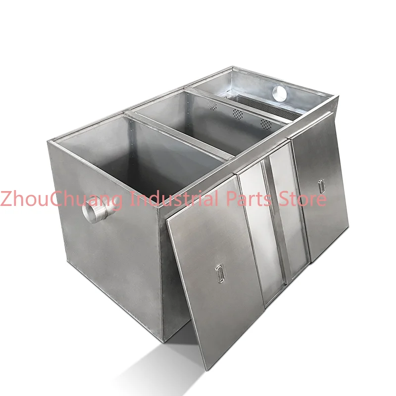 

304 stainless steel buried grease trap commercial catering kitchen hotel three-stage sedimentation oil-water separator