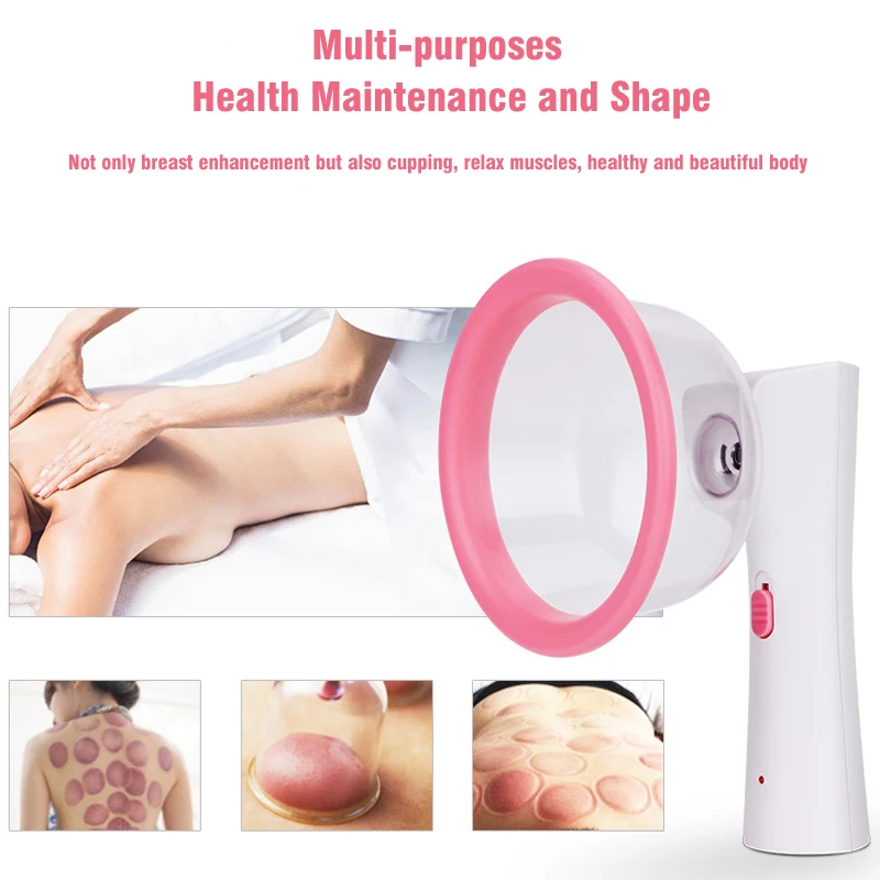 

Electric Breast Enlargement Pump Suction Machine Vacuum Therapy Chest Massager 2 Sizes Cup Cuppig Device Breast Massage Beauty