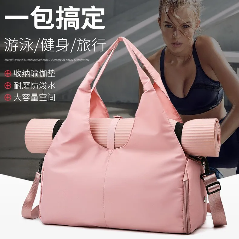 Women Sports Shoulder Bag Messenger Bag Casual Large Capacity Yoga Fitness Bag High Quality Oxford Anti Splashing Water Tote Bag