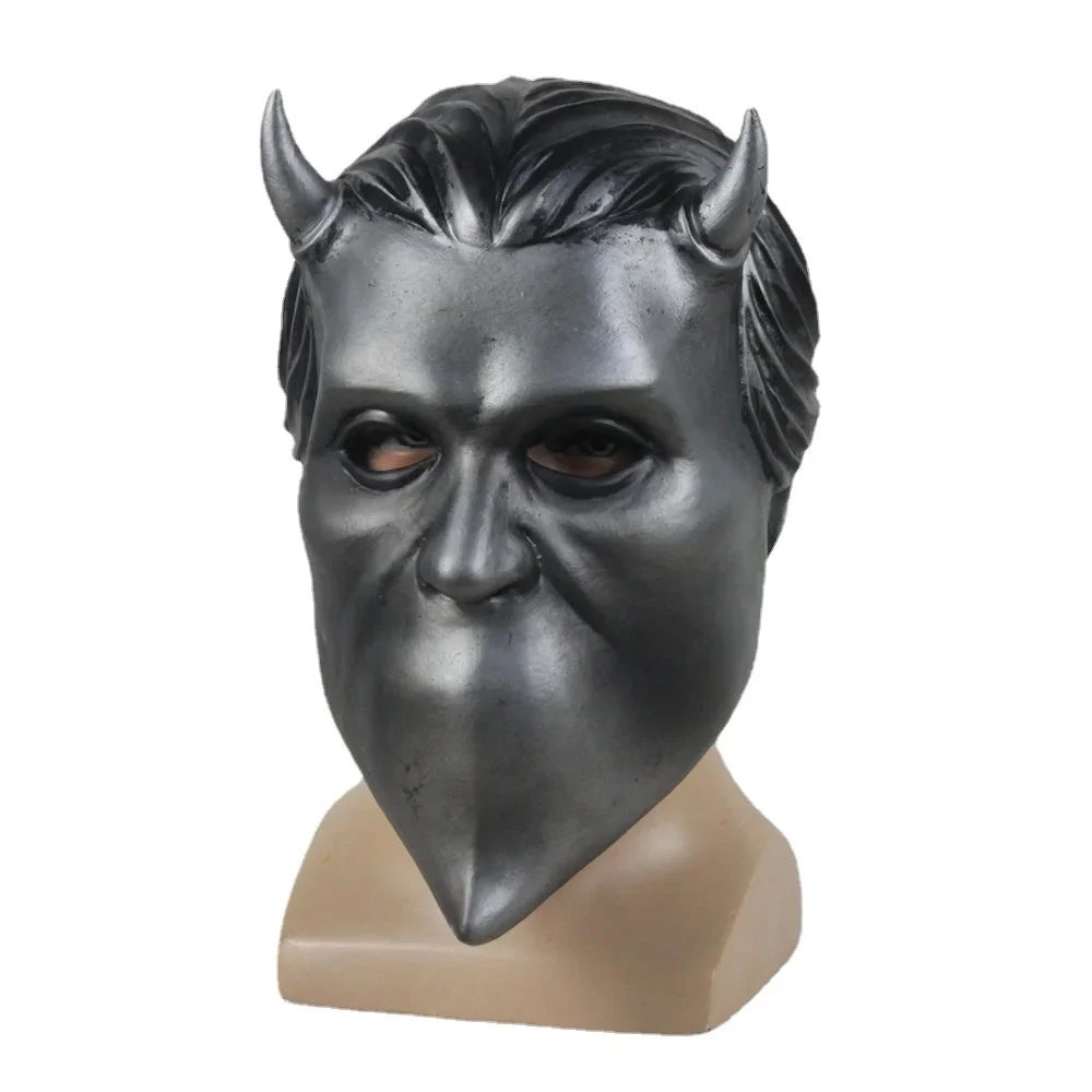 

Unnamed Ghoul Band Masques Full Face Unnamed Ghoul Band Cosplay Latex Mask Ghost Horn Band Mask Halloween Masks Latex Anime Mask