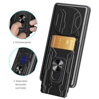 For Xiaomi Poco X7 5G Case Magnet Holder Card Slot Armor Phone Case For Pocox7 Pocco Poko Little X7 X 7 7X 5G Lens Protect Cover