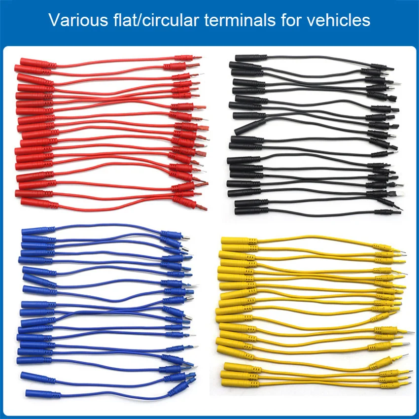 Tester per cavi per circuiti 92pcs kit di strumenti manuali per riparazione diagnostica per Test di piombo automobilistico con morsetti Clip a