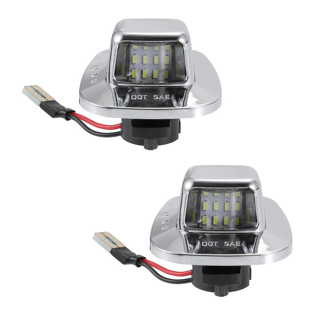 

License Plate Light LED License Plate Light Lamp Fit For Chevy C1500 C2500 C3500 1988-2000 Xenon White