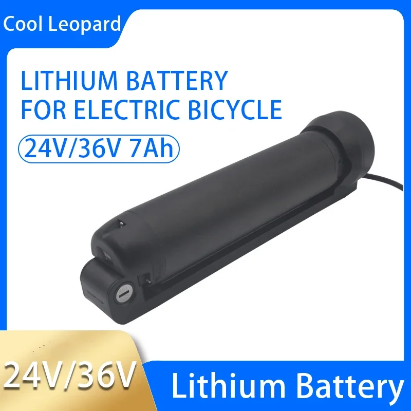 Large-capacity 24V 10.5Ah 36V 7Ah rechargeable lithium battery, for modified moped battery of Haitu electric bicycle.