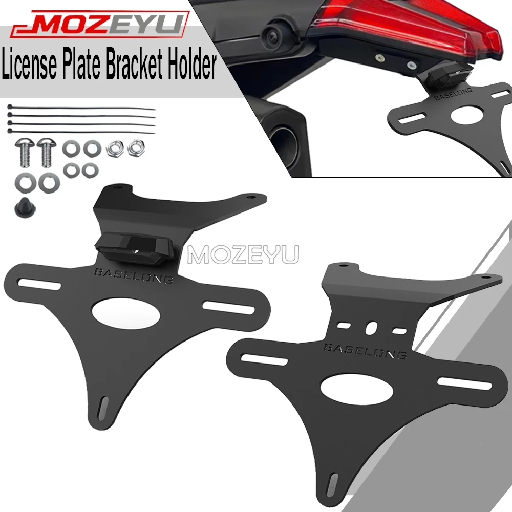 

2025 Motorcycle License Plate Holder For SUZUKI DR650 / S / SE 1996-2026 2024 2023 Rear Tail Tidy Fender Eliminator Kit Bracket