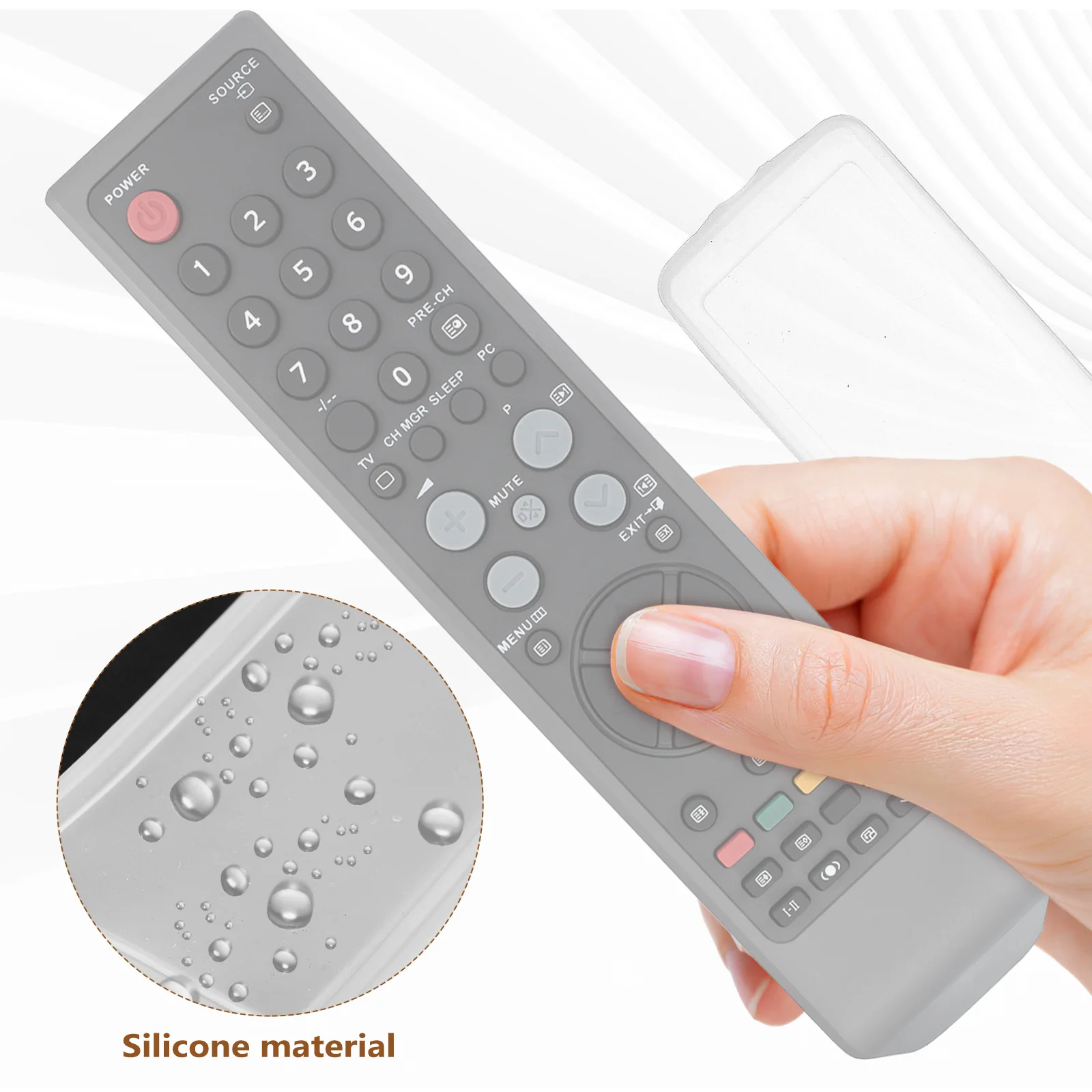 

3 pcs Silicone Remote Control Covers Clear For Air Conditioner Dust Protector Cover Protective Sleeve Air