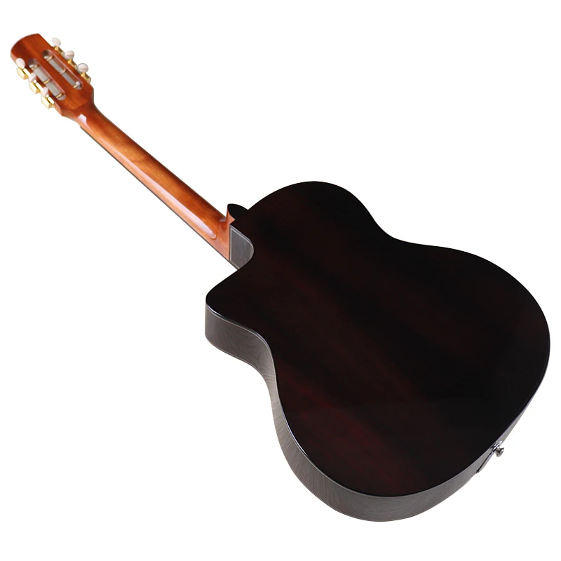 Django 41inch Acoustic Guitar Round Hole Spruce Wood Top Gypsy Swing 6 String High Gloss Finish Folk Guitar Jango