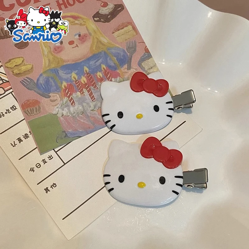 

Sanrio Anime Hello Kitty Bangs Clip Kawaii My Melody Kuromi Cinnamoroll Hair Accessories Cute Cartoon Headdress Girls Gift