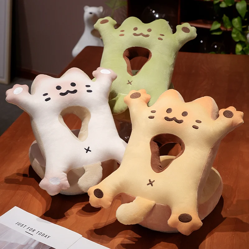 

Biscuits Stuffed Animal Pillow Napping Pillow For Desk Breathable Nap Face Pillow Soft Plush Stuffed Pillow For School Library