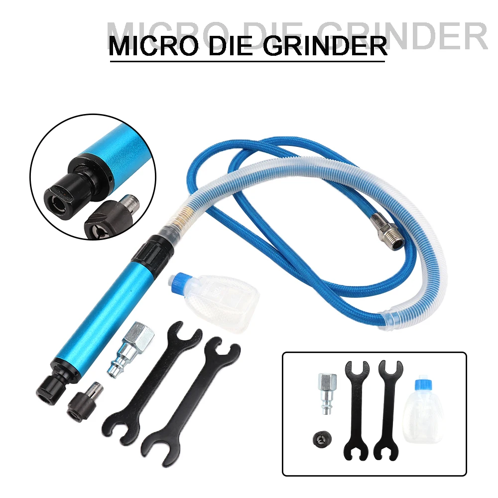 Pneumatisches Läppwerkzeug, multifunktionales Handpoliergerät, pneumatischer Fräs- und Schneidstift mit Schraubenschlüssel, kostenloser Versand. – Detail 4