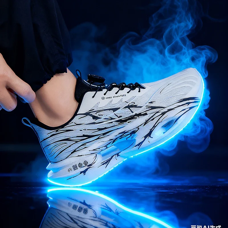 

Air Cushion Carbon Plate Running Shoes Jogging Marathon Men Sports Breathable Lightweight Comfortable Nonskid Casual Sneakers