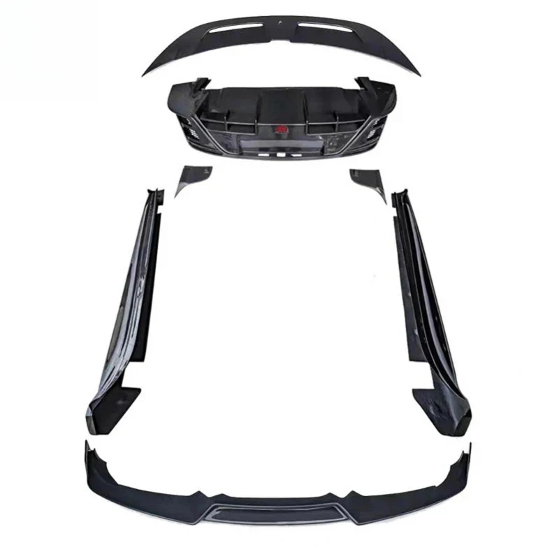 Premium Car Accsori  C Style Body Kit Wet Carbon Fiber - Full Aero Package: Front Lip, Side Skirts, Rear Durle