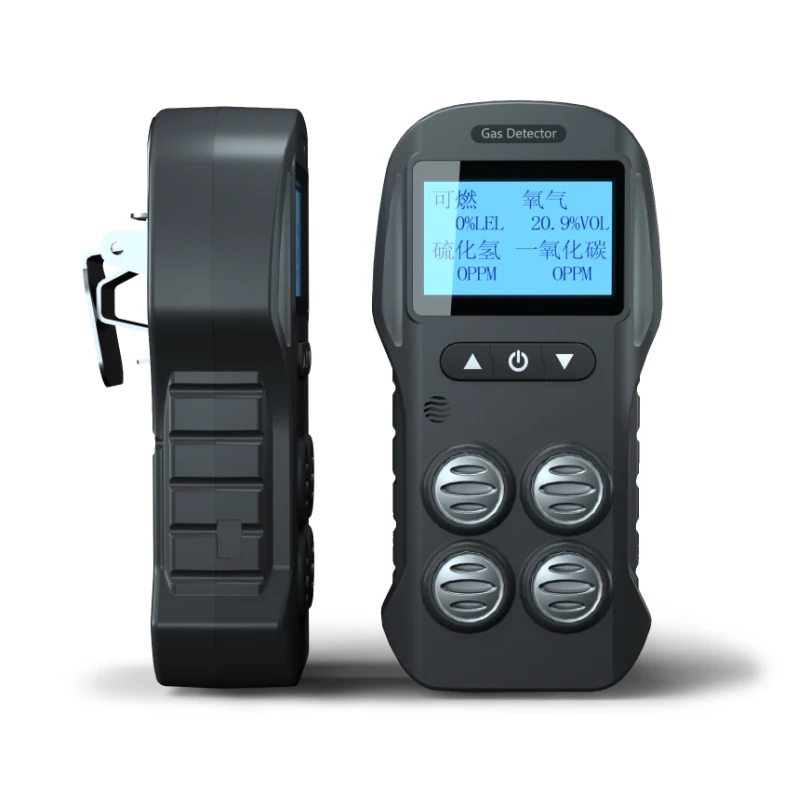 

Handheld 4-in-1 Gas Detection Instrument Oxygen H2S Carbon Monoxide CO2 Flammable Gas EX H2S Gas Detector Meter