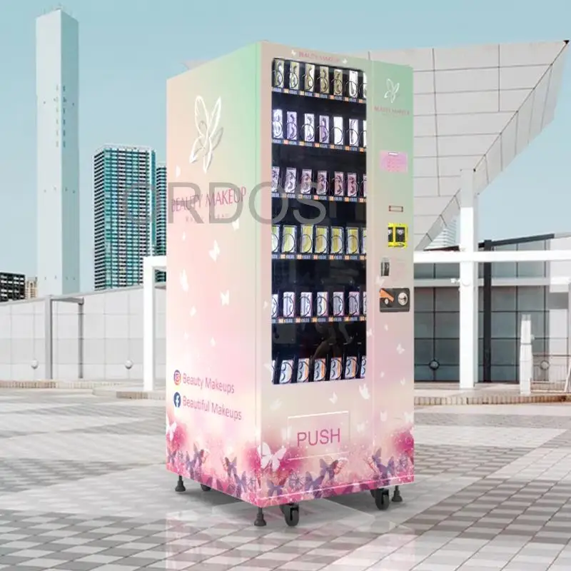 High repeat purchase lash lipgloss jewelry vending machine press on nails vending machine for sale