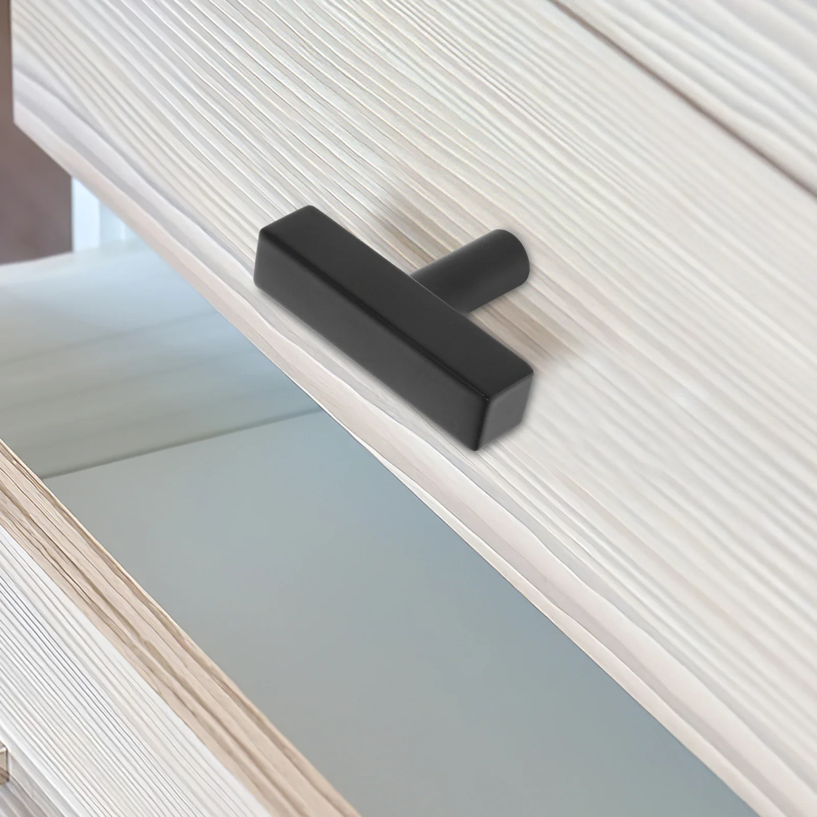

1 Set Black Furniture Knob Metal Cabinet Drawer Pull Handle For Kitchen Bathroom Wardrobe Closet Cupboard Replacement Hardware