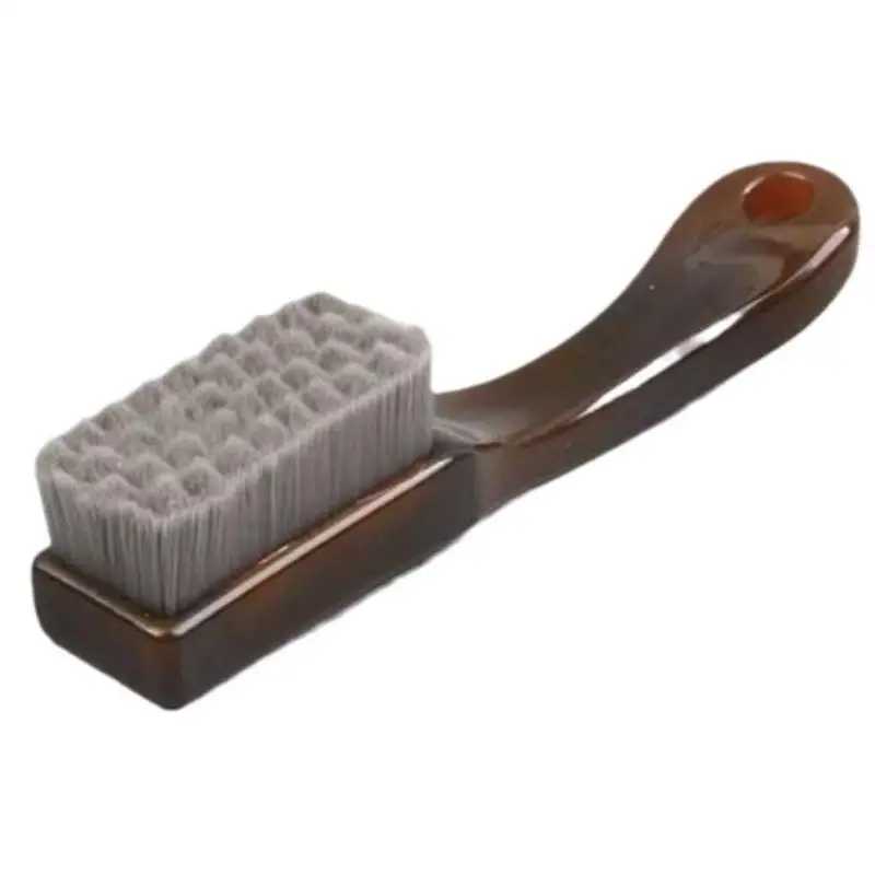 [J] New Portable Checkerboard 10000 Bristle Antique Polishing Brush For Diamond Walnut Olive Pit Deep Cleaning Brightening