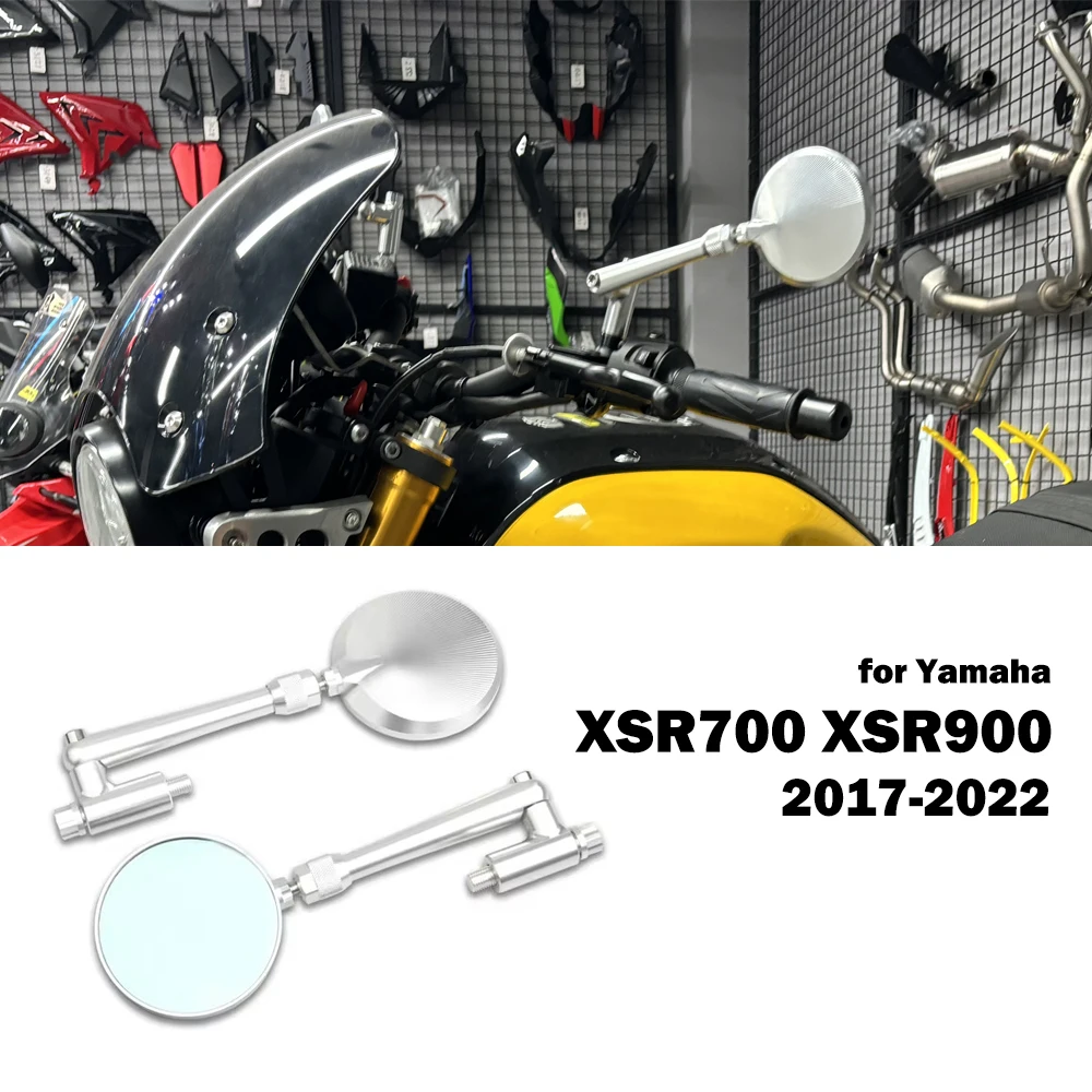 XSR900 Accessories for Yamaha XS 900 R XS900 R 2017-2022 Motorcycle Retro Folding Mirror XSR700 Blue Anti-Glare Rearview SR400