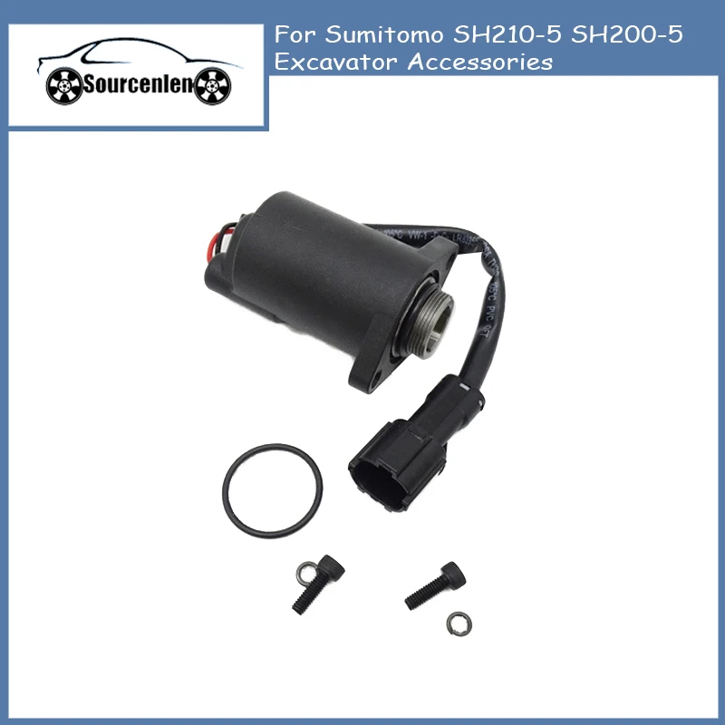 LL001140 Solenoid Valve Excavator Solenoids For Sumitomo SH210-5 SH200-5 Excavator Accessories