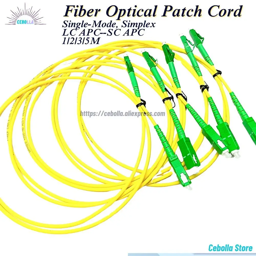 SC/APC-LC/APC Patch Cord 2.0/3.0Mm Single Mode OS2 Optical Cable SM Simplex Fiber Optic Jumper FTTH 10Pcs/Lot