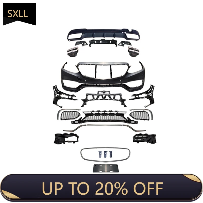 

For Mercedes, Auto Parts W212 Body Kit for E-Class 2014-2016 W212 Upgrade to E63 Front Bumper Body Kit