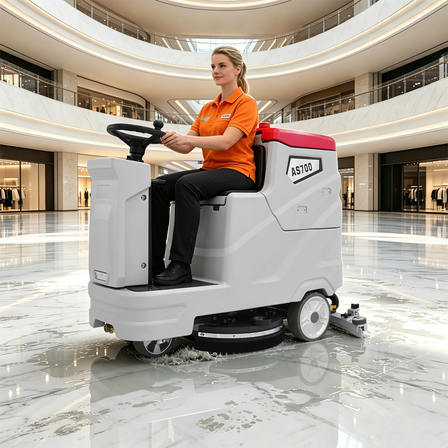 Marble Tile Cleaning Dryer Machine Mini Floor Scrubber