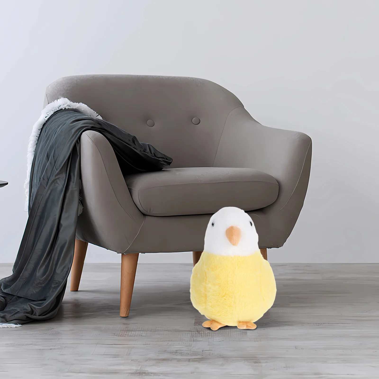 

Realistic Parrot Stuffed Animal Soft Comfortable Companion Pillow for Kids Adults Bedroom Living Room Home Decor