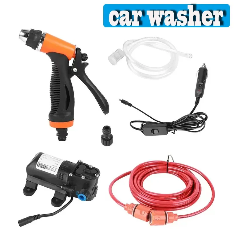 Car Wash 12V High-pressure Water Pump Portable Car Wash Water Gun Set