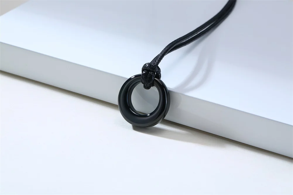 Kreis des Lebens Ewigkeit Liebe Karma Halsketten, Memorial Anhänger Asche Halskette Armbänder für Frauen Männer, Andenken Feuerbestattung Schmuck – Detail 4