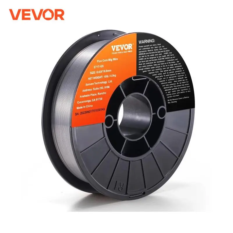 VEVOR 0.03/0.035 Inch Flux Cored Welding Wire Carbon Steel Iron MIG Welding Machine Welder Accessories For Soldering