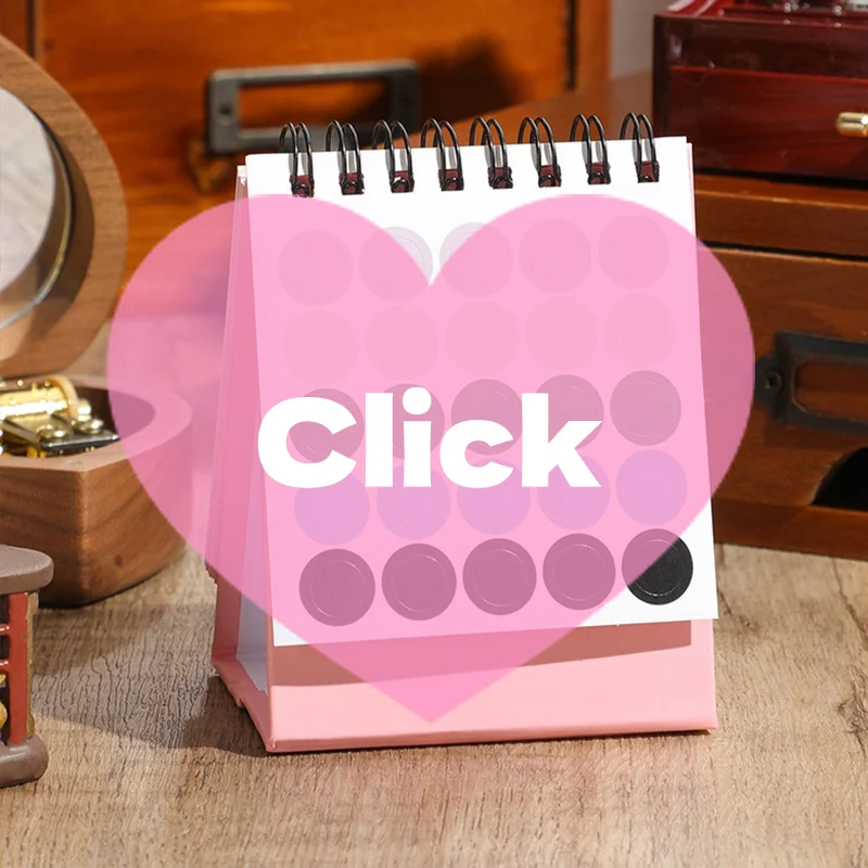 

Мини-настольный календарь на 2026 год, креативный календарь-планировщик, настольный орнамент, украшение, офисные канцелярские принадлежности