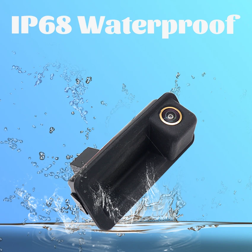CCD Full HD Fisheye Rear View Camera For Ford Focus 2 Sedan C MAX MK1 MK2 2004~2018 Car Trunk Handle Reverse Parking Monitor view 6