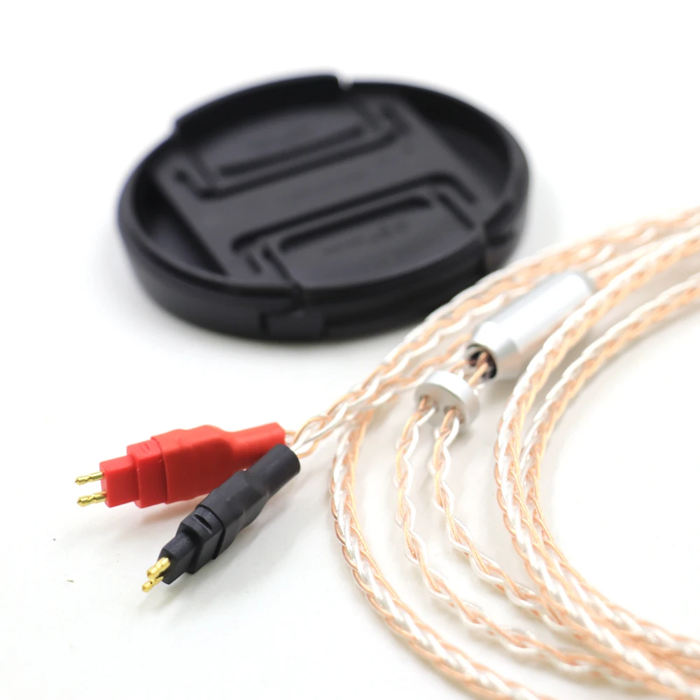 كابل ترقية سماعة الرأس Haldane HIFI فردي كريستال نحاسي فضي لـ Sennheiser HD580 HD600 HD650 HDxxx HD660S HD58x HD6xx