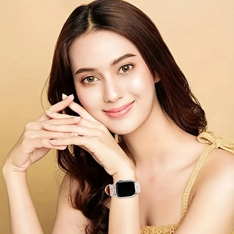 Cinturini per orologi di lusso compatibili con cinturino Apple Watch 38mm 40mm 41mm 42mm 44mm 45mm, cinturino classico con cinturino in pelle retrò di design