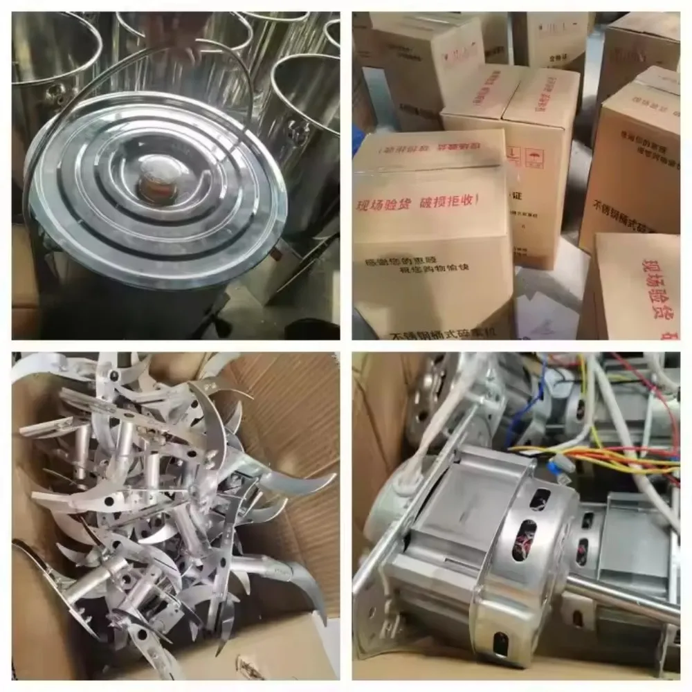 مفرمة خضروات كهربائية من الفولاذ المقاوم للصدأ - مطحنة أعلاف الدجاج، ماكينة تقطيع الطعام التجارية متعددة الأغراض للاستخدام المنزلي والمطبخ