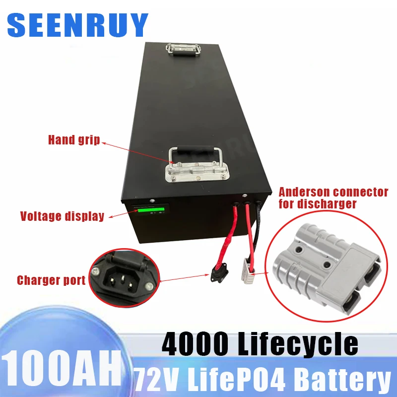 72v 100ah lithium battery pack lifepo4 electric scooter battery lithium