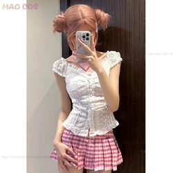 Anime NANA Komatsu Nana Cosplay Costume Girl Pink Skirt Date Outfits Cute Uniform Carnival Masquerade Party Clothes Wig
