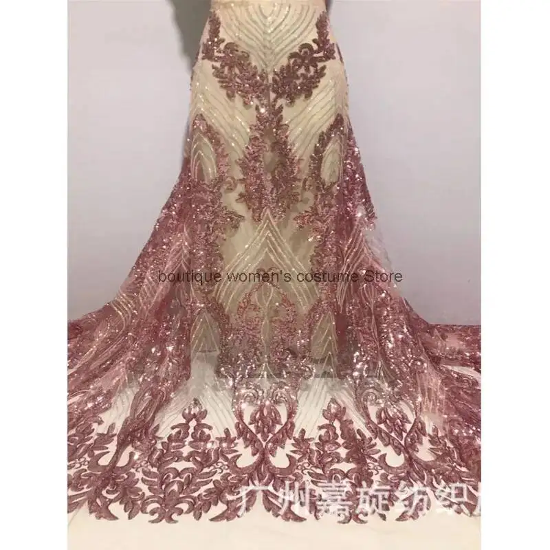 

Cos сетчатое многоцветное кружевное вечернее платье с вышивкой блестками, французское свадебное платье русалки, кружевная ткань