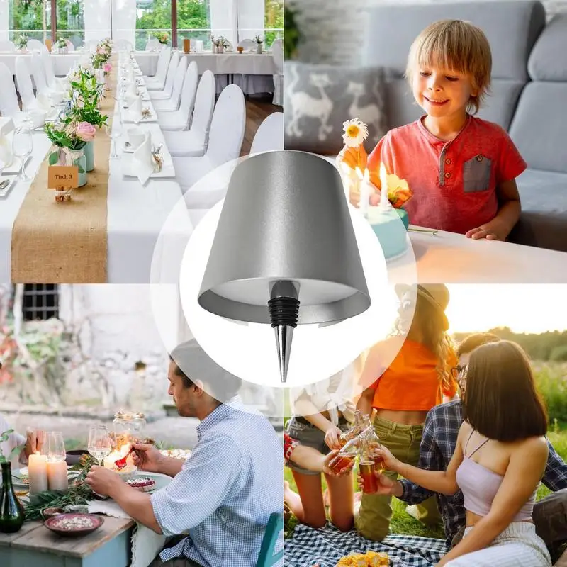 Lampu Meja Botol Nirkabel Lampu LED Lampu Botol Anggur Plug-in Kontrol Sentuh Nirkabel untuk Lampu Meja Botol Anggur Bar