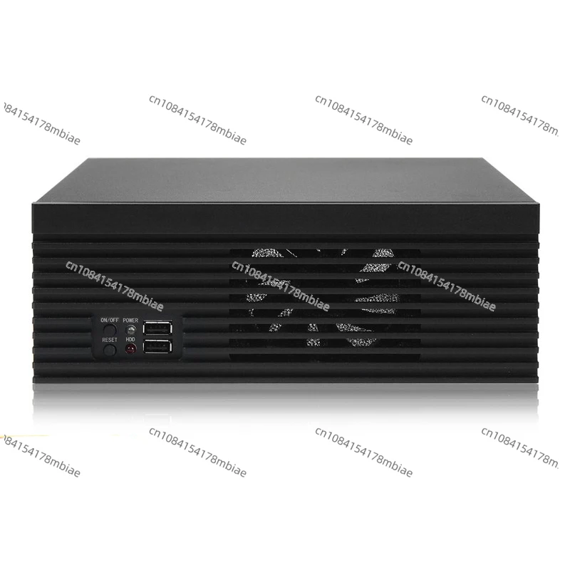 อลูมิเนียมมินิ ITX อุตสาหกรรม PC Server เคสเดสก์ท็อป 2U แชสซีเซิร์ฟเวอร์พร้อม FLEX PSU