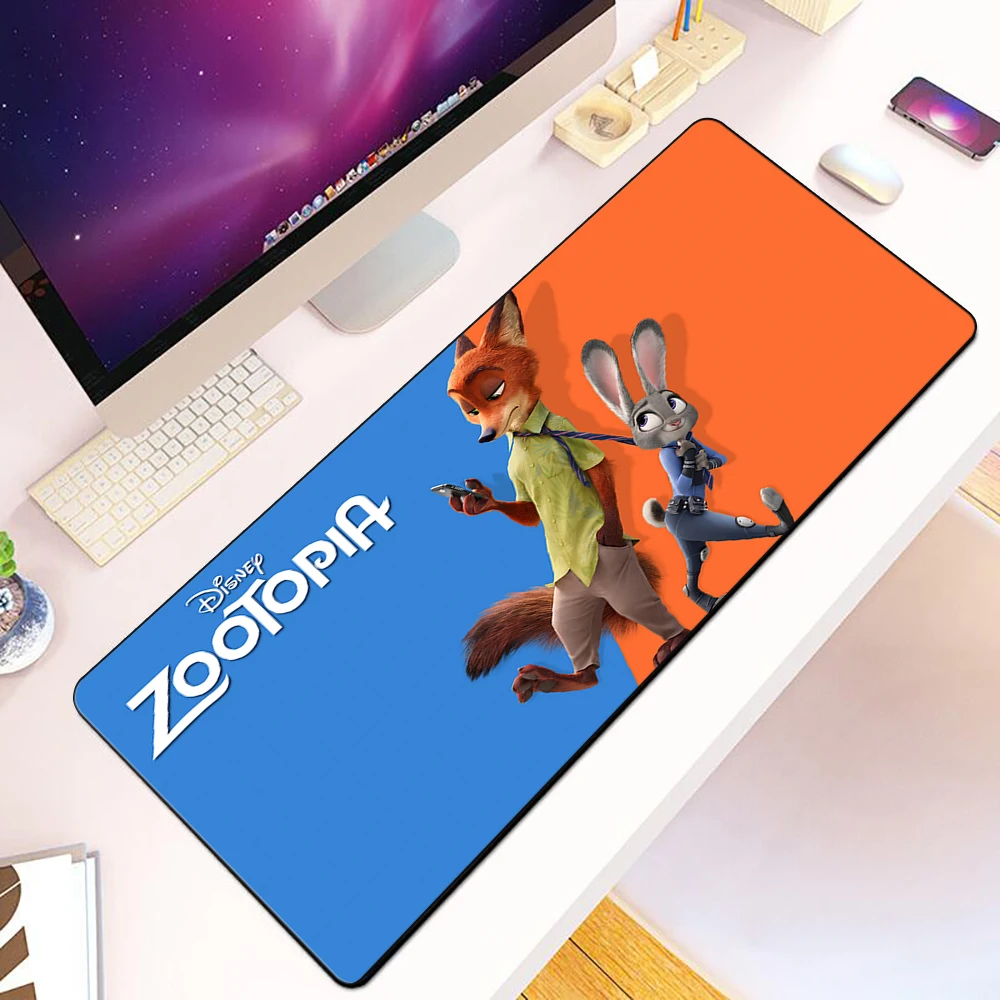 

Children's Disney Zootopia Pu Leather Mousepad HD Printing Computer Gamers Locking Edge Non-slip Mouse Pad Keyboard PC Desk Pad