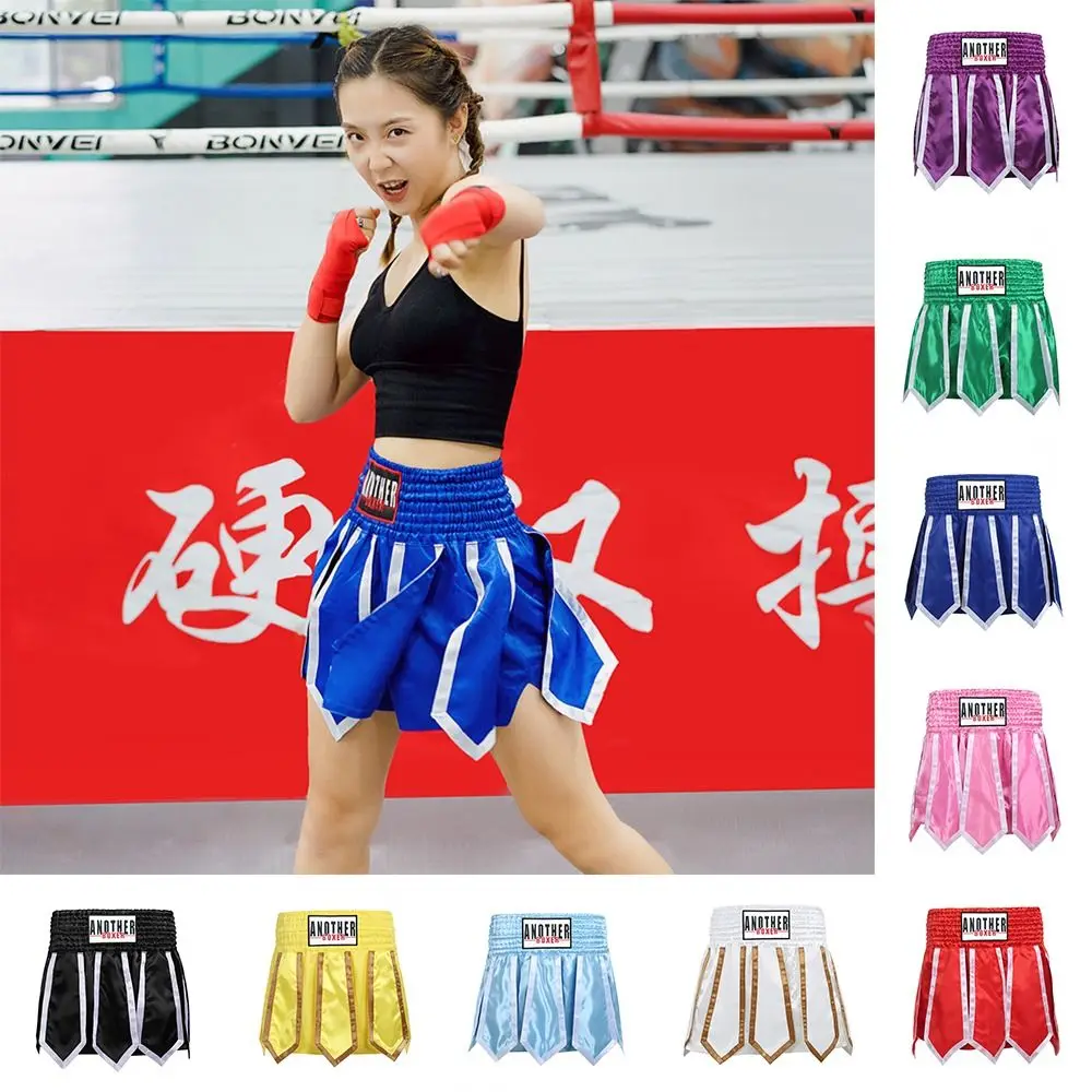 Lightweight Lotus Flower Boxing Shorts Elastic Waist Muay Thai Muay Thai Shorts Uniform Boxing Match MMA Kickboxing Pants Male