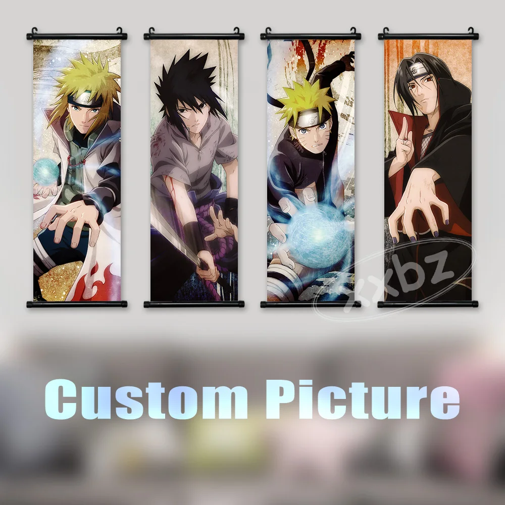 Pósteres personalizados de Anime, arte de pared en lienzo, imágenes de desplazamiento, foto conmemorativa, pintura colgante Vintage, decoración