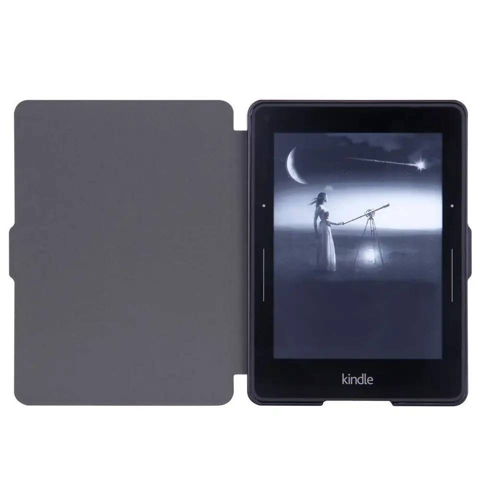 For Kindle Voyage Case 2014 NM460GZ PU Leather Cover Book Case